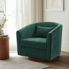 CAVINAS Chenille Swivel Accent Chair with Mid-Height Backrest and Wood Base,Modern Swivel Living Room Chairs,Reading Chairs for Living Room - 2 of 4
