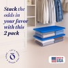 Homz Plastic Multipurpose Stackable Storage Container Bins with Secure Latching Lid for Home and Office Organization - 2 of 4