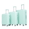 Cesicia 3 pcs/set in ABS Spinner Wheel Luggage (20"/24"/28") - 2 of 4