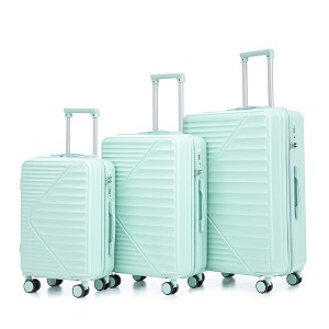 Gulches Mint Green Travel Luggage Set 20"/24"/28" with TSA Locks and Spinner Wheels - 1 of 4