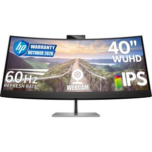 HP Z40c G3 WUHD Curved Monitor 40 Inch 5K2K IPS 60Hz 14ms Ultrawide Monitor 13MP Webcam Integrated Speakers Microphone - Manufacturer Refurbished - 1 of 4