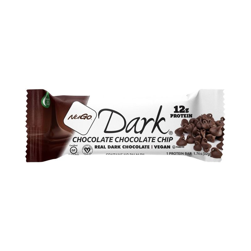 Nugo Dark Chocolate Chip Gluten Free Granola Bars - 1.76oz, 1 of 5