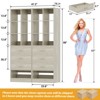 Aheaplus Closet Organizer with 3 Drawers,  Freestanding Wardrobe System with Shoe Shelf - 4 of 4