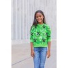 Minecraft Creeper Girls French Terry Pullover Sweatshirt Little Kid to Big Kid - 4 of 4