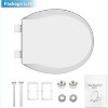 Coucheta Slow Close & Commercial Heavy Duty Toilet Seats, Durable Never-Loosen Hinges, Fits Round & Elongated Bowls, Multiple Colors - 4 of 4