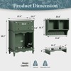 FURNIinspire Pet Storage Cabinet with Wall Mounted Cabinet, 2 Drawers and Semi-Open Space,27.5"*15.7"*39.7" - 3 of 4