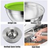 Itopfox Mixing Bowls with Lids Set, 7 PCS Stainless Steel Bowls with Grater Attachments, Ideal for Kitchen Cooking Baking & Serving - 4 of 4
