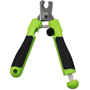 Pet Life Clip N File 2-in-1 Grooming Pet Nail Clipper with Built-in Concealed Filer, Green - 1 of 1