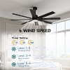 Famapy 72-Inch 8-Blade Smart Ceiling Fan 3-Color LED Light Double-sided Fans 6-Speed +Timer +Reversible Motor  All-Season Fan for Indoor/Outdoor - 4 of 4