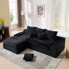 98'' Cloud L-Shaped Modular Sectional Sofa with Deep Seat and Convertible Sponge Cushions - 2 of 4