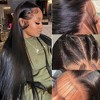 Jessie's Wig Straight Human Hair Wig 13X4 Lace Frontal Dark Black 18Inch 1 Pc/Pack - 3 of 4
