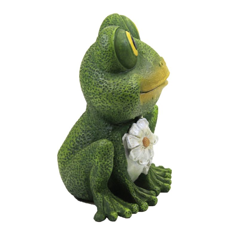 Home & Garden 6.0" Mini Frog Painted Critter Landscape Accent Roman, Inc  -  Outdoor Sculptures And Statues, 3 of 4
