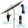 Maria 6x9 ft uv-cut Patio Cantilever Umbrella with Crank and Push Button Tilt without flap, Outdoor Furniture - Maison Boucle - 4 of 4