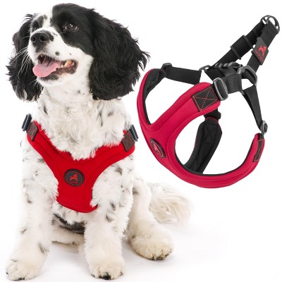 Gooby, Dog Harness, Sporty, Large, Red Escape Free Sport Harness with Patented Neoprene Technology, 4