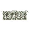 ARTPLAN Patio Bench Tufted Cushion with Tie,Outdoor Loveseat Cushion for Gliders,48x18 Inches,Floral - 2 of 4