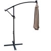 CAVINAS 10 FT Patio Umbrella with LED Light and Crank,8 Ribs Market Patio Umbrella with Cross Base for Backyard,Poolside,Deck - 4 of 4