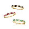 Ross-Simons 1.50 ct. t.w. Multi-Gemstone Jewelry Set: 3 Rings in 18kt Gold Over Sterling - 4 of 4