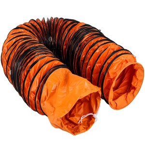 VEVOR 25FT PVC Flexible Duct Hosing for Exhaust Fan 12 inch Diameter,Orange - 1 of 4