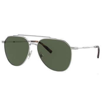 Dolce & Gabbana Dg 2296 05/al Unisex Aviator Sunglasses Silver 58mm : Target | Sonnenbrillen