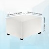 Unique Bargains Stretchy Soft Comfortable Rectangular Foot Stool Cover - 2 of 4