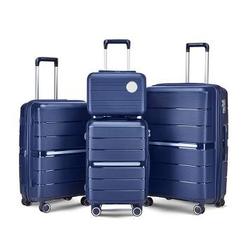 4 Piece Luggage Sets,Hardshell Lightweight Suitcase with Spinner Wheels & TSA Lock,Expandable Carry On Luggage Set,Travel Luggage Set