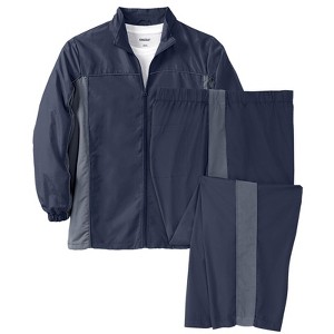 KingSize Men's Big & Tall Long Sleeve Colorblock Tracksuit - 1 of 4