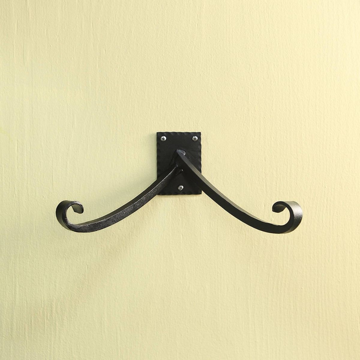 ACHLA Designs Iron Lodge Y Bracket and Multiple Hooks Black 11.75"x5.5" - thumbnail 2