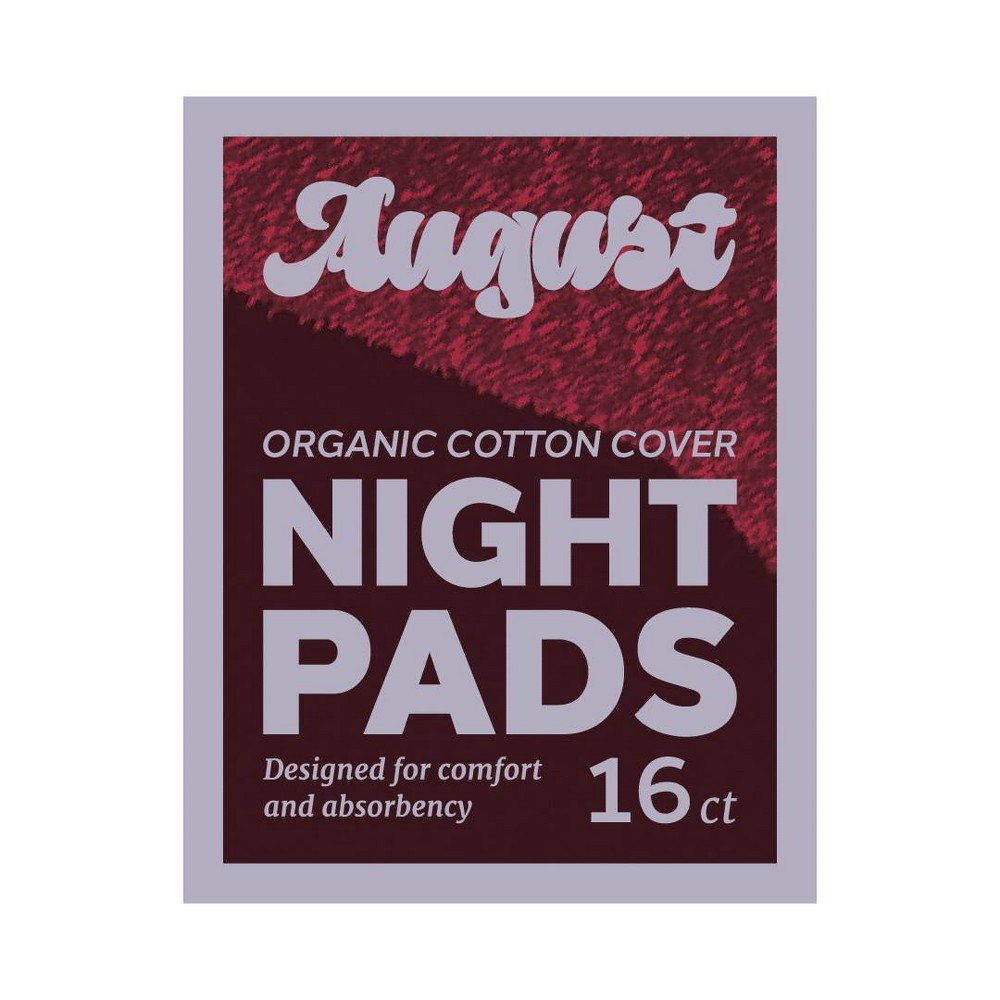 Its August Organic Night Pads - 16pk