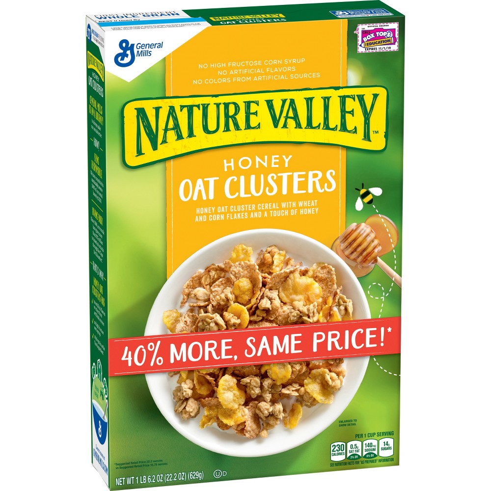 UPC 016000422155 product image for Nature Valley Honey Oat Clusters Cereal - 15.75oz | upcitemdb.com