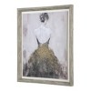 17"x21" Robyn Framed Wall Art Gray/Cream/Copper - A&B Home: Contemporary Art Deco, Vertical Display - 3 of 3