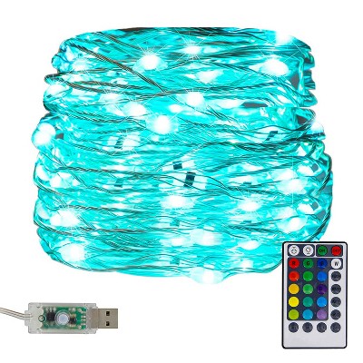 Remote Control LED Fairy Lights, USB, Copper Wire