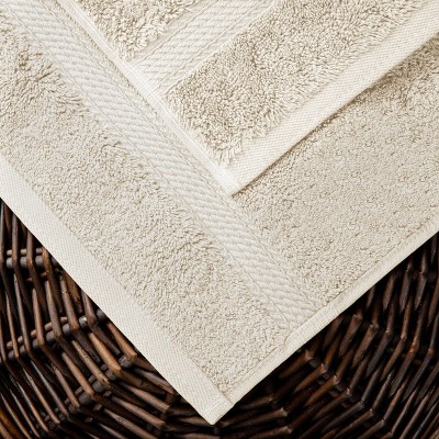 Oversized Cream Egyptian Cotton Washcloth Set