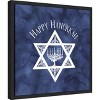 Amanti Art Festival of Lights blue III-Happy Hanukkah by Tara Reed Canvas Wall Art Print Framed 16 x 16-in. - image 3 of 4