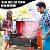 Costway Portable Tabletop Pellet Grill & 20lbs Apple Wood Pellets Outdoor Smoker BBQ Set - 3 of 4