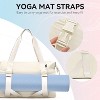 Women's Yoga Gym Bag with Yoga Mat Holder & 2 Bonus Shoe Pouches, Duffle Tote Bag - 3 of 4