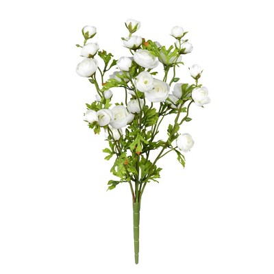 Vickerman 18" Artificial Ranunculus Bush