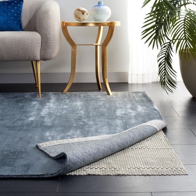 White Polyester and Vinyl Non-Slip Rug Pad