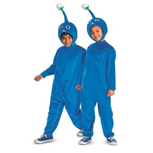 Pikmin Kids' Blue Pikmin Halloween Classic Costume Jumpsuit - Blue - 10-12 - 1 of 4