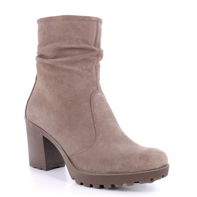 Bianca Made in Italy Womens Suede Slouchy Ankle Boots by Alpine Swiss