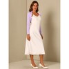 INSPIRE CHIC Women's Elegant Long Sleeve Knit Open Front Crop Bolero Shrug - 4 of 4