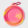 13oz Collapsible Dog Bowl - Sun Squad™ Pink/Orange - 2 of 3