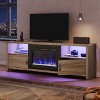 Bestier 71" Fireplace TV Stand for TVs up to 75" LED Entertainment Center with 23" Remote Control Electric Fireplace - 4 of 4