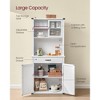 VASAGLE 71" Pantry Cabinet with Lights and Charging Station, Kitchen Pantry Cabinet,Farmhouse Storage Cabinet - 4 of 4