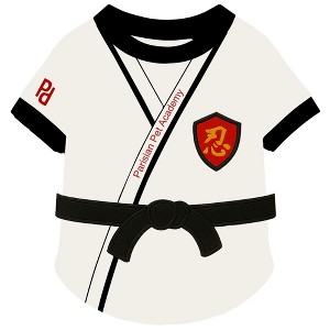 Parisian Pet 'Karate Academy' Halloween Costume for Dogs & Cats – Adorable Martial Arts Dog Costume, Pet Halloween Outfit, White Black and Red - 1 of 2