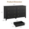 Drawer Dresser for Bedroom, Chest of Drawers, Tall Dresser, Wooden Dresser Chest with Clothes Storage Cabinet, Drawer Organizer - 2 of 4