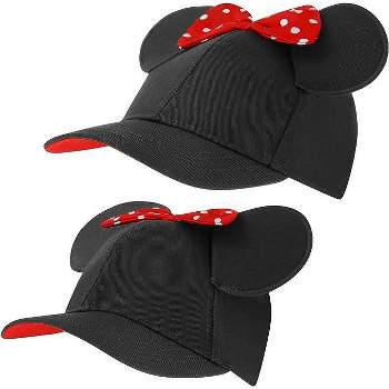 Disney Girls' Minnie Mouse Mommy and Me Baseball Caps - 2 Pack