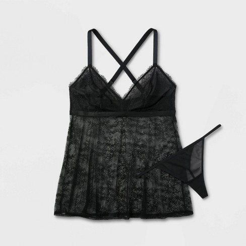 Women's Underwire Lace Lingerie Bodysuit - Auden™ Black 2x : Target