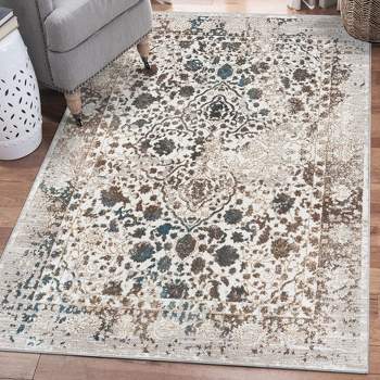 Luxe Weavers Distressed Fl Area Rug