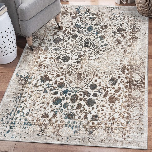 Luxe Weavers Distressed Fl Area Rug