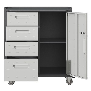 NicBex Mobile File Cabinet with 4 Drawers,Metal Storage Cabinet with Wheels for Garage Home Office - 1 of 4